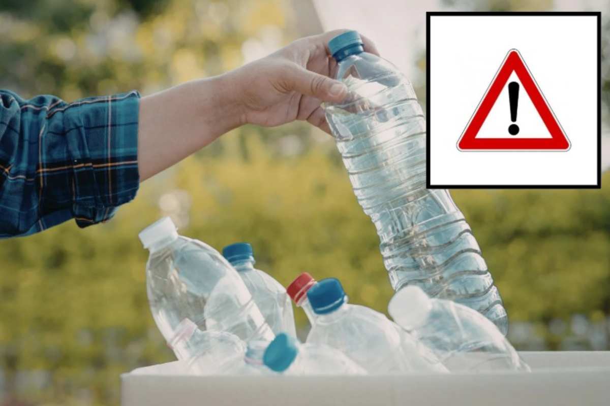 Errore buttare bottiglie di plastica