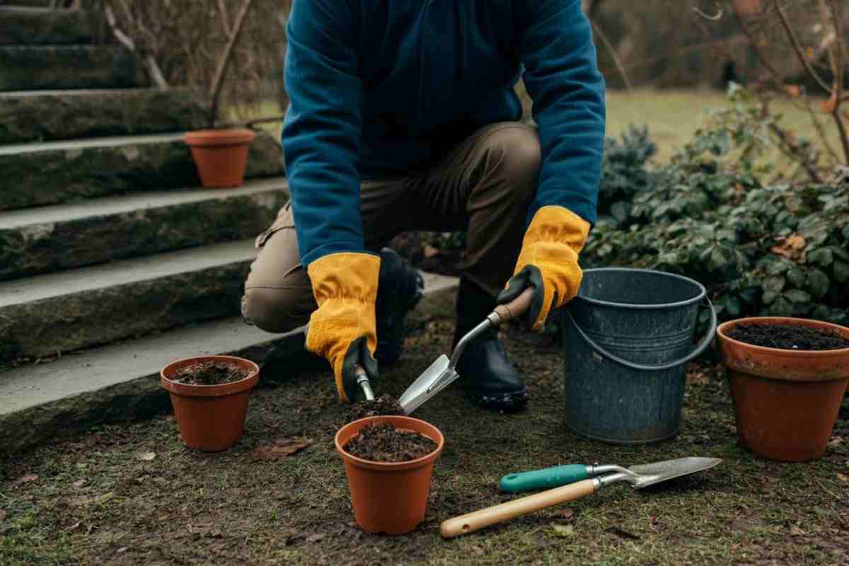 Cura attrezzi da giardino in inverno